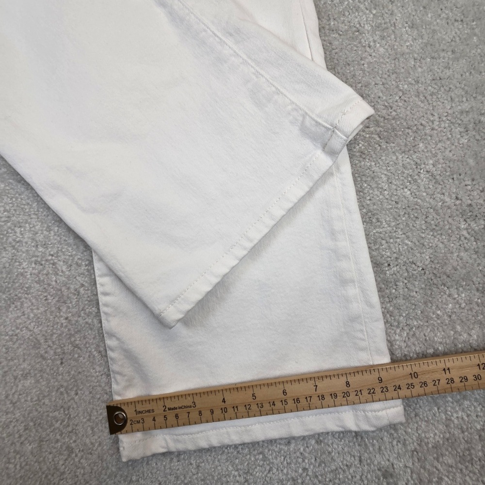 Good American Good Classic Boot Jeans Cloud White High Rise Size 14/32 GCLB046T - Picture 8 of 9